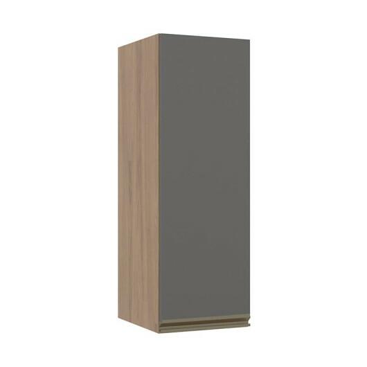 Módulo Armário Aéreo 88x30 1 Porta 100% MDF Cozinha Modulada Gold Robel Hanover/Cinza