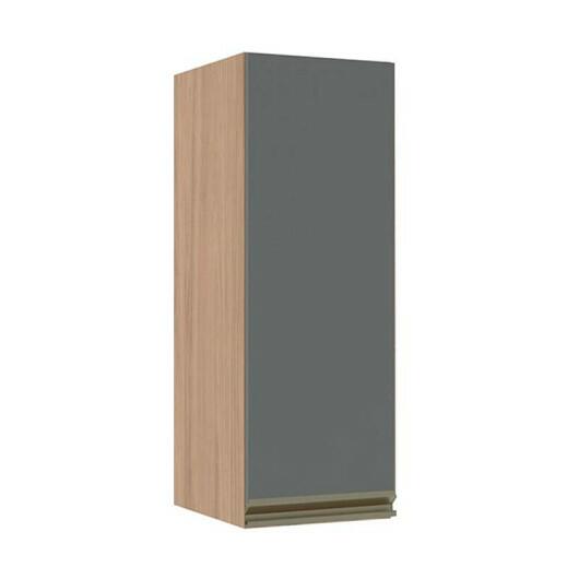 Módulo Armário Aéreo 88x30x34cm 1 Porta 100% MDF Cozinha Modulada Gold J Robel Hanover/Cinza Matte Módulo Armário Aéreo 88x30x34cm 1 Porta 100% MDF Cozinha Modulada Gold J Robel Hanover/Cinza Matte