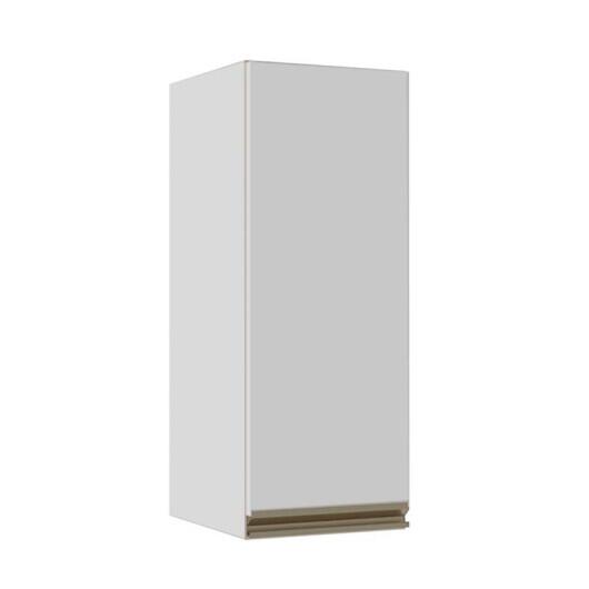 Módulo Armário Aéreo 88x35x34cm 1 Porta 100% MDF Cozinha Modulada Gold J Robel Branco/Branco Matte