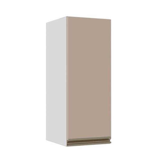 Módulo Armário Aéreo 88x35x34cm 1 Porta 100% MDF Cozinha Modulada Gold J Robel Branco/Fendi Matte