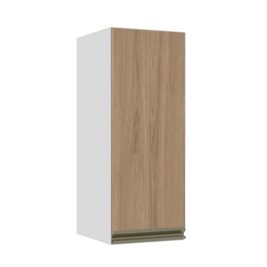 Módulo Armário Aéreo 88x35x34cm 1 Porta 100% MDF Cozinha Modulada Gold J Robel Branco/Hanover