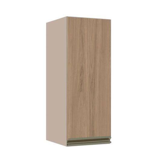 Módulo Armário Aéreo 88x35x34cm 1 Porta 100% MDF Cozinha Modulada Gold J Robel Fendi/Hanover
