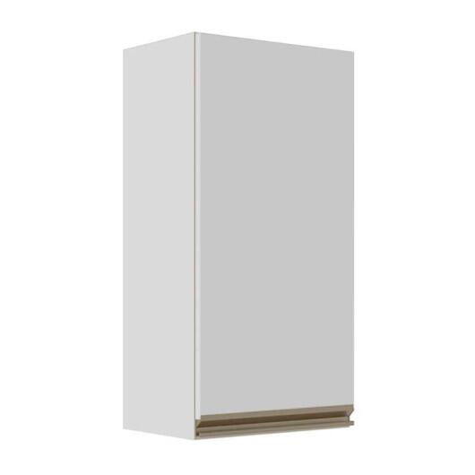Módulo Armário Aéreo 88x40x34cm 1 Porta 100% MDF Cozinha Modulada Gold J Robel Branco/Branco Matte