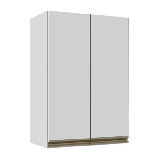 Módulo Armário Aéreo 88x60x34cm 2 Portas 100% MDF Cozinha Modulada Gold J Robel Branco/Branco Matte