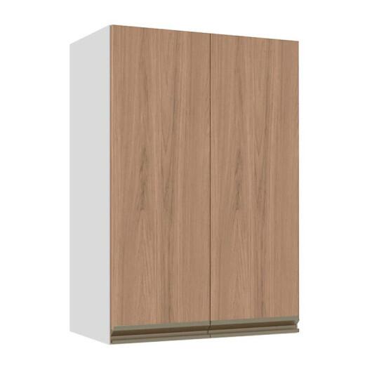 Módulo Armário Aéreo 88x60x34cm 2 Portas 100% MDF Cozinha Modulada Gold J Robel Branco/Hanover