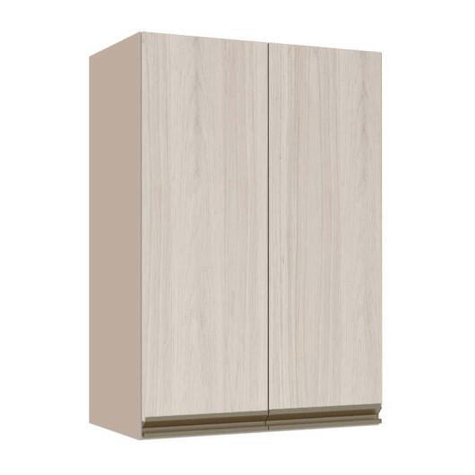 Módulo Armário Aéreo 88x60x34cm 2 Portas 100% MDF Cozinha Modulada Gold J Robel Fendi/Aspen