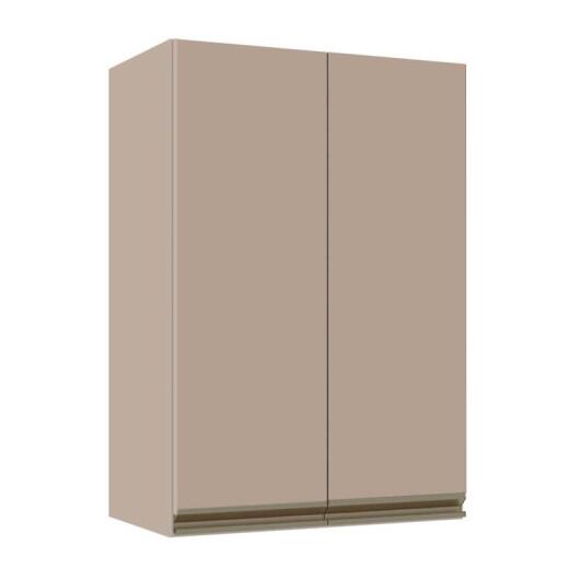Módulo Armário Aéreo 88x60x34cm 2 Portas 100% MDF Cozinha Modulada Gold J Robel Fendi/Fendi Matte