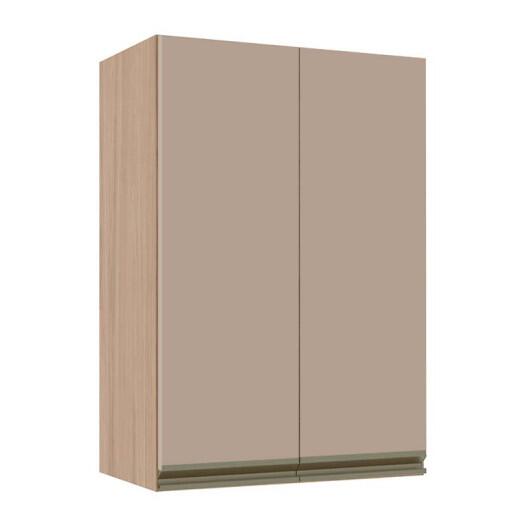 Módulo Armário Aéreo 88x60x34cm 2 Portas 100% MDF Cozinha Modulada Gold J Robel Hanover/Fendi Matte