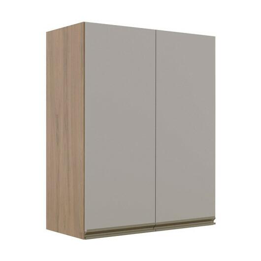 Módulo Armário Aéreo 88x70 2 Portas 100% MDF Cozinha Modulada Gold Robel Hanover/Fendi