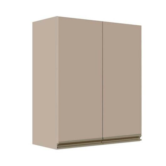Módulo Armário Aéreo 88x70x34cm 2 Portas 100% MDF Cozinha Modulada Gold J Robel Fendi/Fendi Matte