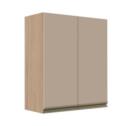 Módulo Armário Aéreo 88x70x34cm 2 Portas 100% MDF Cozinha Modulada Gold J Robel Hanover/Fendi Matte