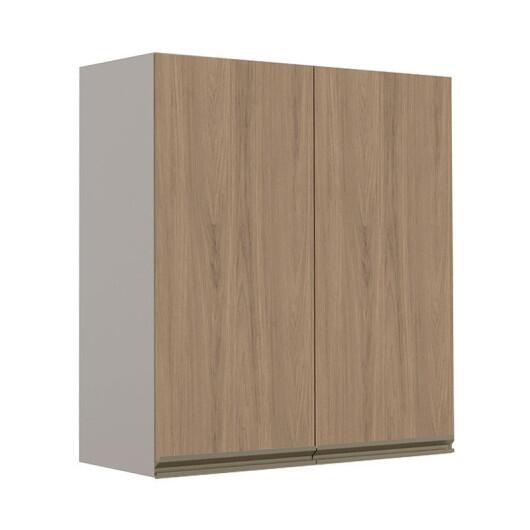 Módulo Armário Aéreo 88x80 2 Portas 100% MDF Cozinha Modulada Gold Robel Fendi/Hanover