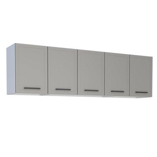 Armário Aéreo de Cozinha Aço 5 Portas Juno/Apolo 200 Cozimax Cinza Argila