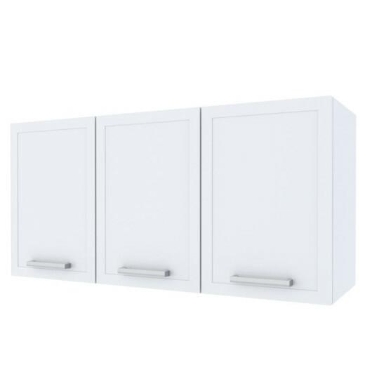 Armário Aéreo de Cozinha 3 Portas Apolo Flat 120 Cozimax Branco