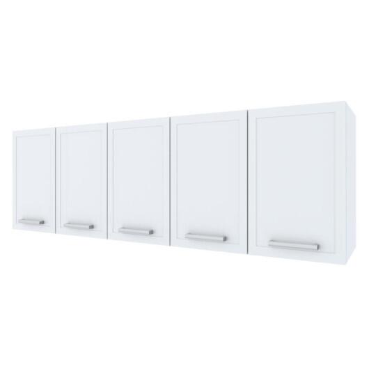 Armário Aéreo de Cozinha 5 Portas Apolo Flat 180 Cozimax Branco