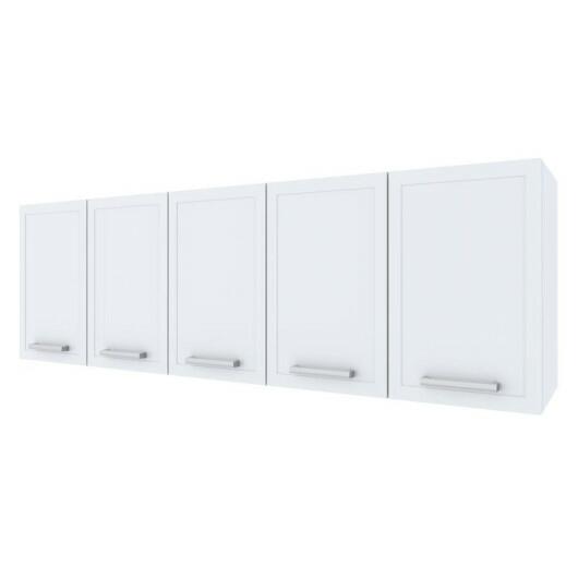 Armário Aéreo de Cozinha 5 Portas Apolo Flat 200 Cozimax Branco