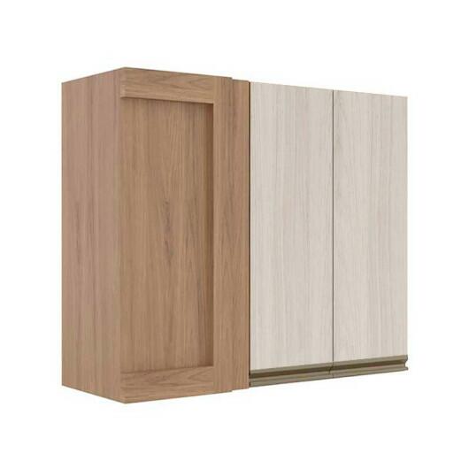 Módulo Armário Aéreo 88x100x34cm Canto Reto 100% MDF Cozinha Modulada Gold J Robel Hanover/Aspen