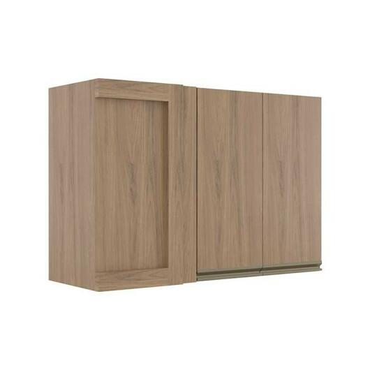 Módulo Armário Aéreo 68x100 Canto Reto Direito 100% MDF Cozinha Modulada Gold Robel Hanover/Hanover