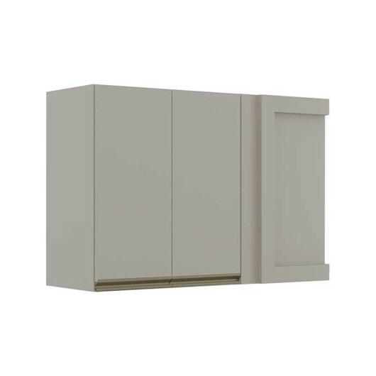 Módulo Armário Aéreo 68x100 Canto Reto Esquerdo 100% MDF Cozinha Modulada Gold Robel Fendi/Fendi
