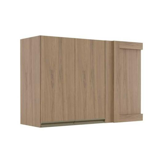 Módulo Armário Aéreo 68x100 Canto Reto Esquerdo 100% MDF Cozinha Modulada Gold Robel Hanover/Hanover