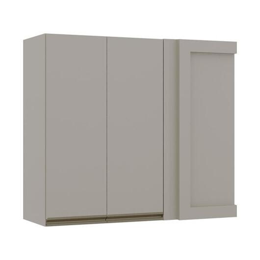 Módulo Armário Aéreo 88x100 Canto Reto Esquerdo 100% MDF Cozinha Modulada Gold Robel Fendi/Fendi