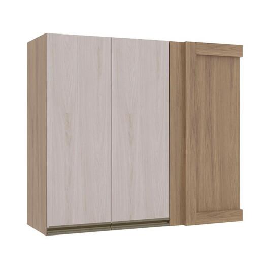 Módulo Armário Aéreo 88x100 Canto Reto Esquerdo 100% MDF Cozinha Modulada Gold Robel Hanover/Aspen