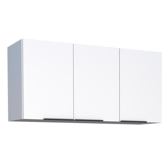 Armário Aéreo de Cozinha Madeira 120 Cisne 3 Portas Cozimax Branco