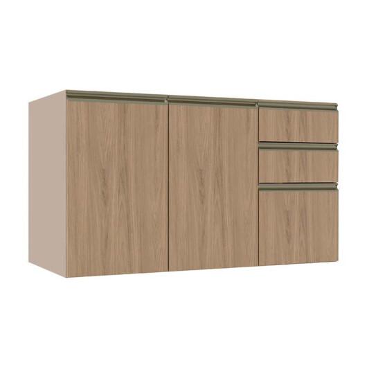 Módulo Balcão 120cm 3 Gavetas 2 Portas 100% MDF Cozinha Modulada Gold J Robel Fendi/Hanover Módulo Balcão 120cm 3 Gavetas 2 Portas 100% MDF Cozinha Modulada Gold J Robel Fendi/Hanover