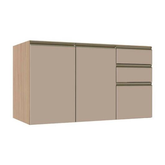 Módulo Balcão 120cm 3 Gavetas 2 Portas 100% MDF Cozinha Modulada Gold J Robel Hanover/Fendi Matte Módulo Balcão 120cm 3 Gavetas 2 Portas 100% MDF Cozinha Modulada Gold J Robel Hanover/Fendi Matte