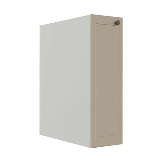 Módulo Balcão 20cm 1 Porta 100% MDF Cozinha Modulada Provence Robel Branco/Fendi Matte