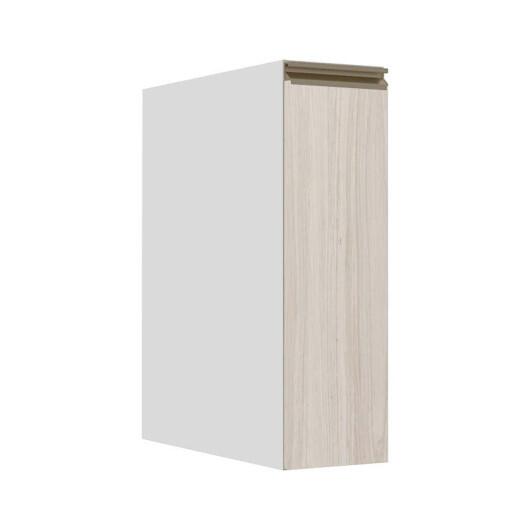 Módulo Balcão 20cm 1 Porta 100% MDF Cozinha Modulada Gold J Robel Branco/Aspen