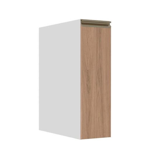 Módulo Balcão 20cm 1 Porta 100% MDF Cozinha Modulada Gold J Robel Branco/Hanover