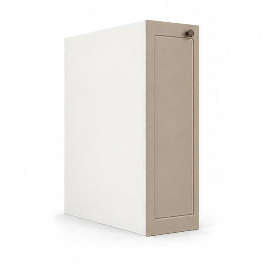 Módulo Balcão 20x68x56cm 1 Porta 100% MDF Cozinha Provence Robel Branco/Fendi Matte