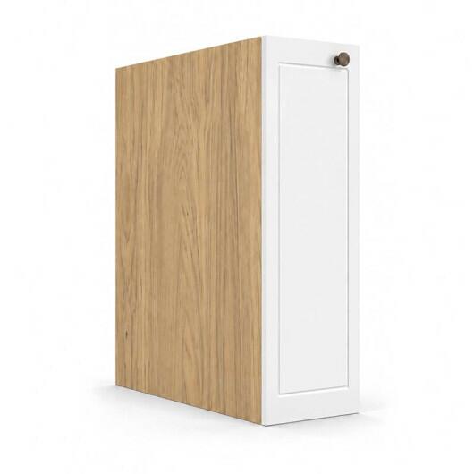 Módulo Balcão 20x68x56cm 1 Porta 100% MDF Cozinha Provence Robel Hanover/Branco Matte