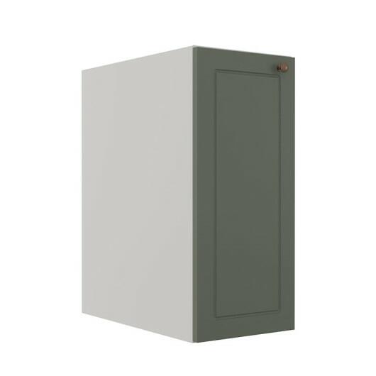 Módulo Balcao 30cm 1 Porta 100% MDF Cozinha Modulada Provence Robel Branco/Salvia Matte