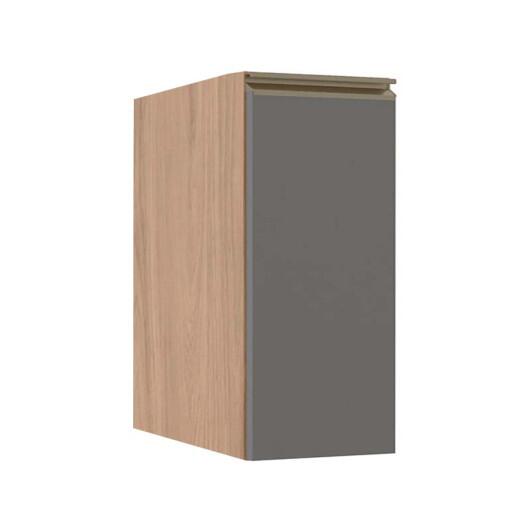 Módulo Balcão 30cm 1 Porta 100% MDF Cozinha Modulada Gold J Robel Hanover/Cinza Matte