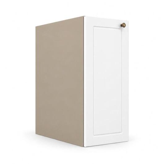 Módulo Balcão 30x68x56cm 1 Porta 100% MDF Cozinha Provence Robel Fendi/Branco Matte