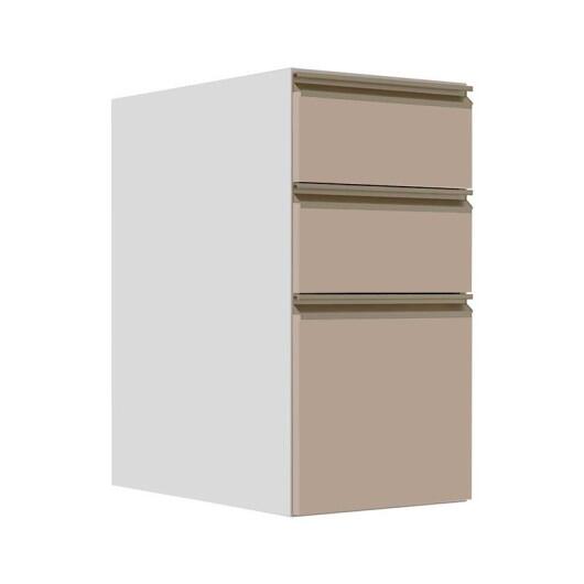 Módulo Balcão 35cm 3 Gavetas 100% MDF Cozinha Modulada Gold J Robel Branco/Fendi Matte Módulo Balcão 35cm 3 Gavetas 100% MDF Cozinha Modulada Gold J Robel Branco/Fendi Matte