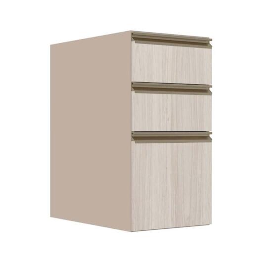 Módulo Balcão 35cm 3 Gavetas 100% MDF Cozinha Modulada Gold J Robel Fendi/Aspen Módulo Balcão 35cm 3 Gavetas 100% MDF Cozinha Modulada Gold J Robel Fendi/Aspen