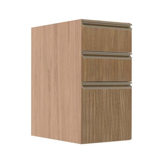 Módulo Balcão 35cm 3 Gavetas 100% MDF Cozinha Modulada Gold J Robel Hanover/Amendoeira BP Módulo Balcão 35cm 3 Gavetas 100% MDF Cozinha Modulada Gold J Robel Hanover/Amendoeira BP