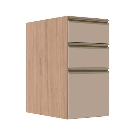 Módulo Balcão 35cm 3 Gavetas 100% MDF Cozinha Modulada Gold J Robel Hanover/Fendi Matte Módulo Balcão 35cm 3 Gavetas 100% MDF Cozinha Modulada Gold J Robel Hanover/Fendi Matte