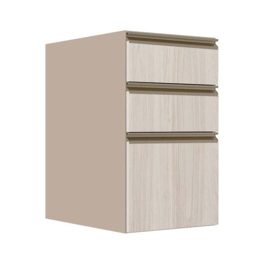 Módulo Balcão 40cm 3 Gavetas 100% MDF Cozinha Modulada Gold J Robel Fendi/Aspen Módulo Balcão 40cm 3 Gavetas 100% MDF Cozinha Modulada Gold J Robel Fendi/Aspen