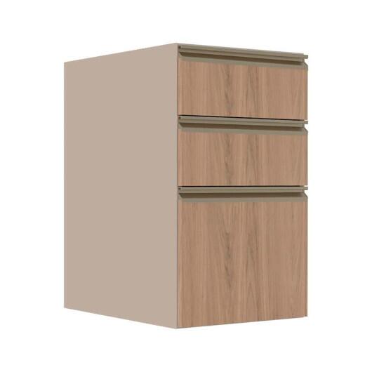 Módulo Balcão 40cm 3 Gavetas 100% MDF Cozinha Modulada Gold J Robel Fendi/Hanover Módulo Balcão 40cm 3 Gavetas 100% MDF Cozinha Modulada Gold J Robel Fendi/Hanover