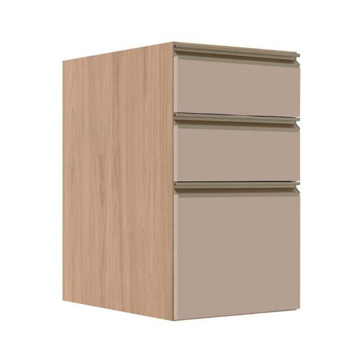 Módulo Balcão 40cm 3 Gavetas 100% MDF Cozinha Modulada Gold J Robel Hanover/Fendi Matte Módulo Balcão 40cm 3 Gavetas 100% MDF Cozinha Modulada Gold J Robel Hanover/Fendi Matte