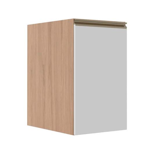 Módulo Balcão 40cm 1 Porta 100% MDF Cozinha Modulada Gold J Robel Hanover/Branco Matte