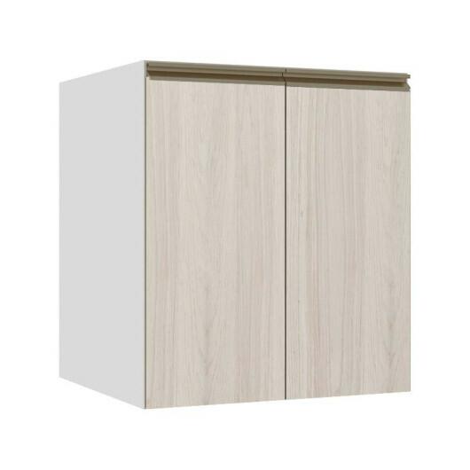 Módulo Balcão 60cm 2 Portas 100% MDF Cozinha Modulada Gold J Robel Branco/Aspen
