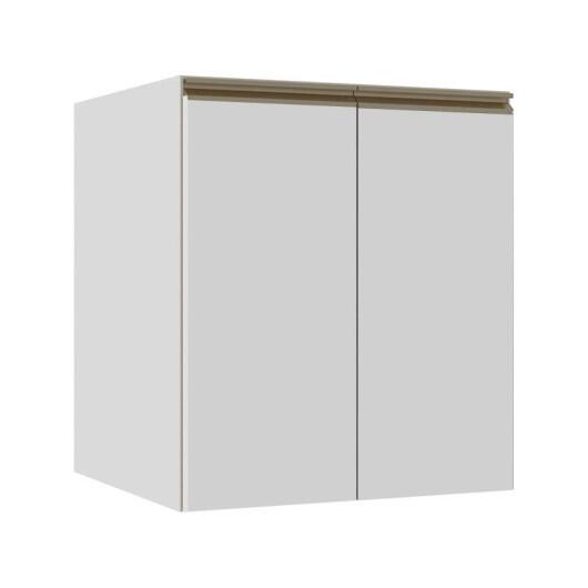 Módulo Balcão 60cm 2 Portas 100% MDF Cozinha Modulada Gold J Robel Branco/Branco Matte