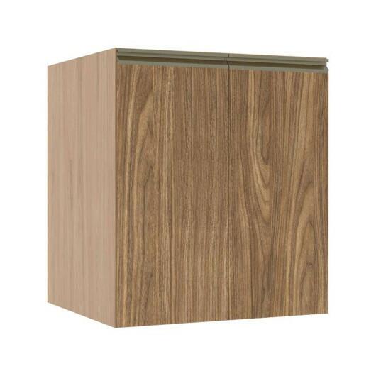 Módulo Balcão 60cm 2 Portas 100% MDF Cozinha Modulada Gold J Robel Hanover/Amendoeira BP