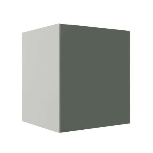Módulo Balcão 60cm Para Embutir Forno 100% MDF Cozinha Modulada Robel Branco/Salvia Matte