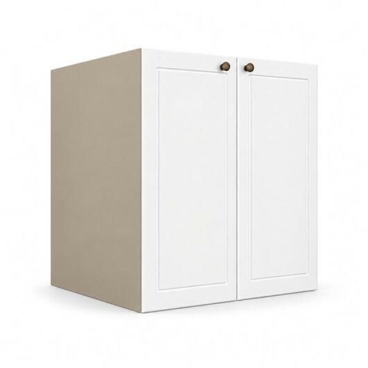 Módulo Balcão 60x68x56cm 2 Portas 100% MDF Cozinha Provence Robel Fendi/Branco Matte